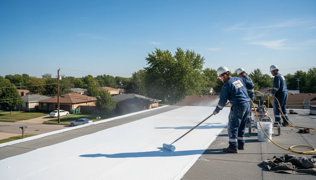 Commercial roof coating in Foley, MN near me